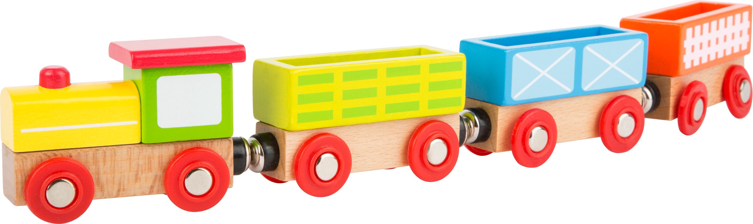 smallfoot 10504 trenino in legno zoo con animali