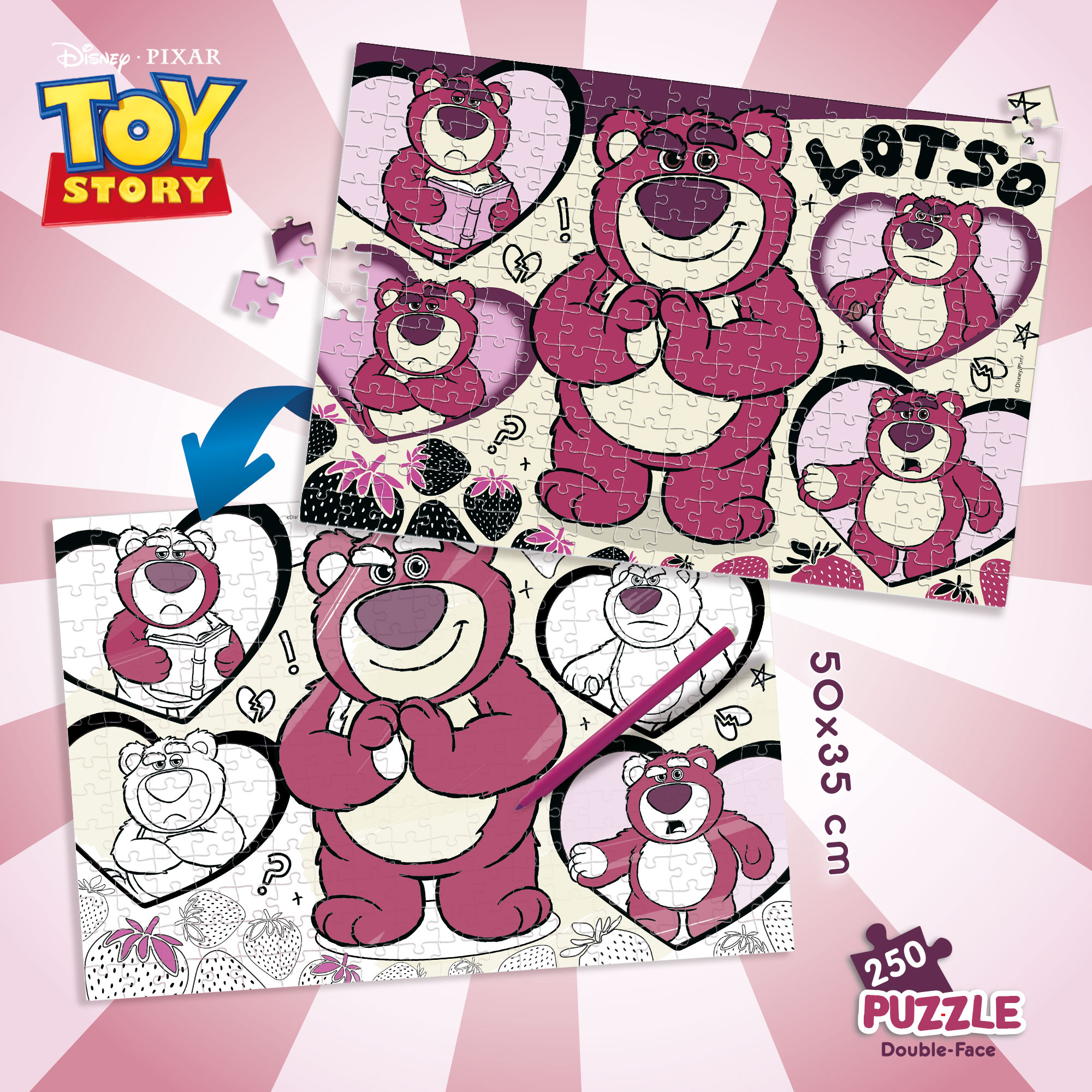 Lisciani Disney Puzzle DF Plus 250 Lotso puzzle 250 pezzi