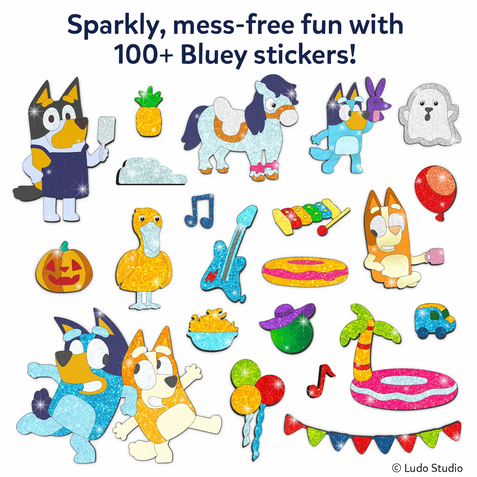 Skillmatics Foil Fun Bluey World of Animals kit foil