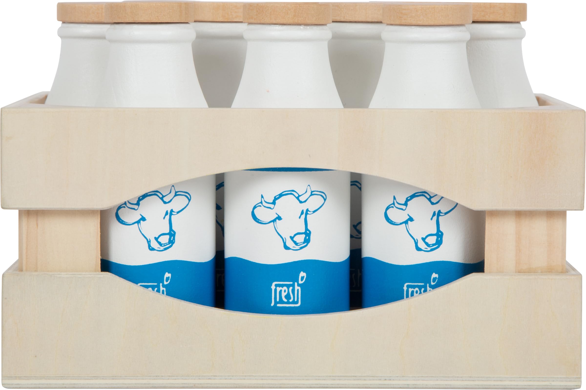 Small Foot Fresh 12354 cassetta latte legno 10 bottiglie