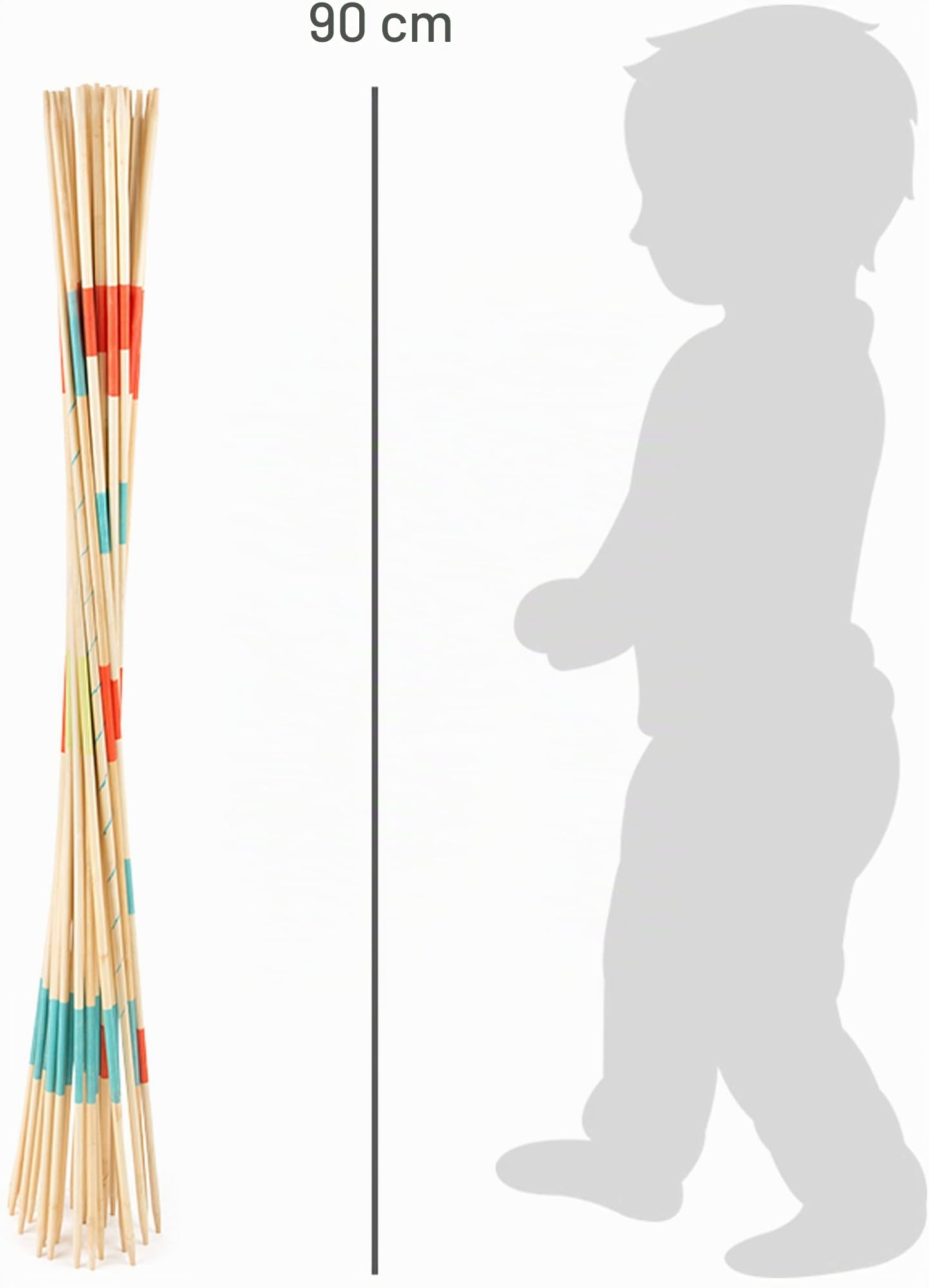 smallfoot Active 12030 mikado gigante gioco da esterno 31 pezzi