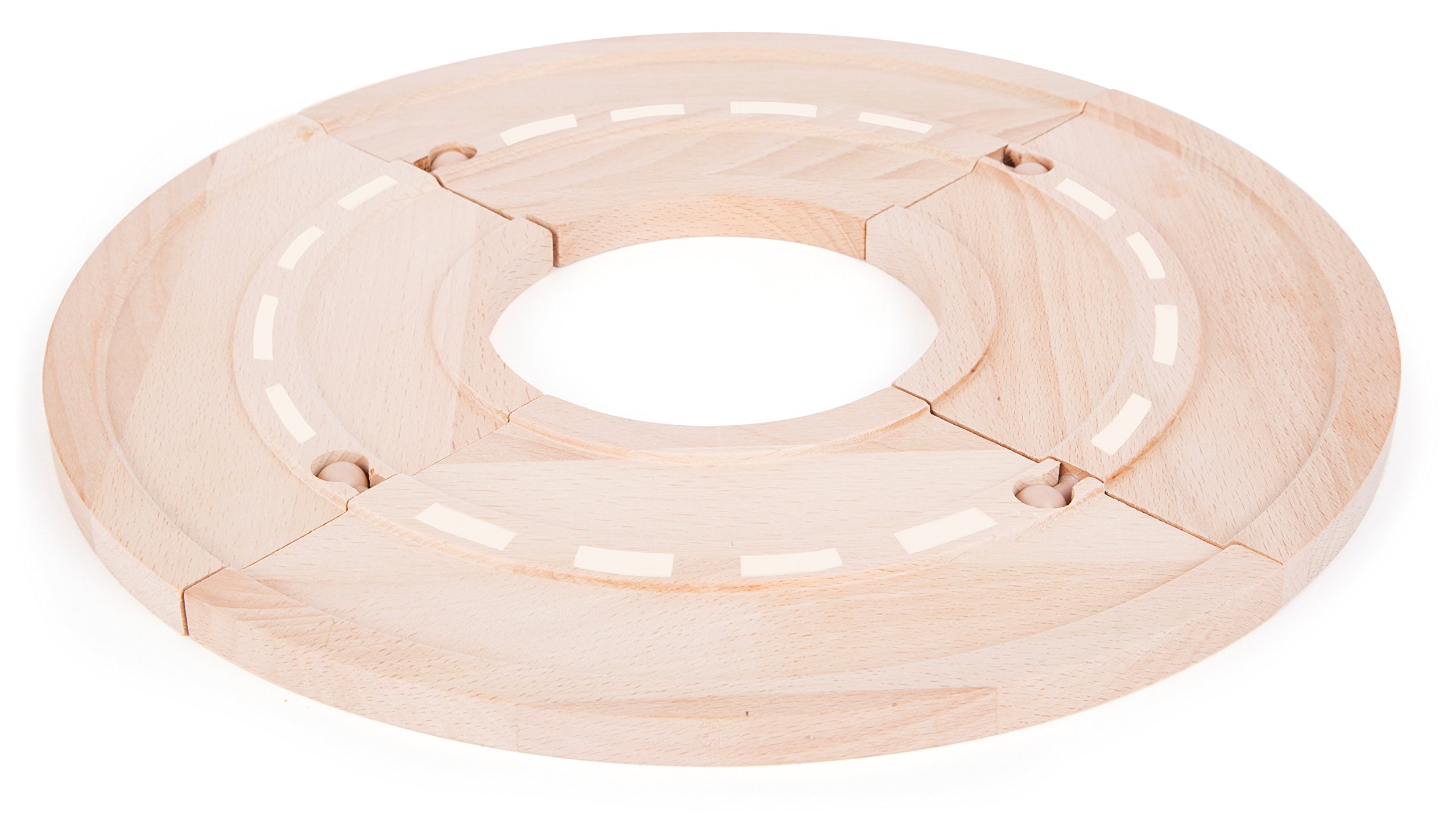 smallfoot 10808 set curve legno per pista 4 pezzi