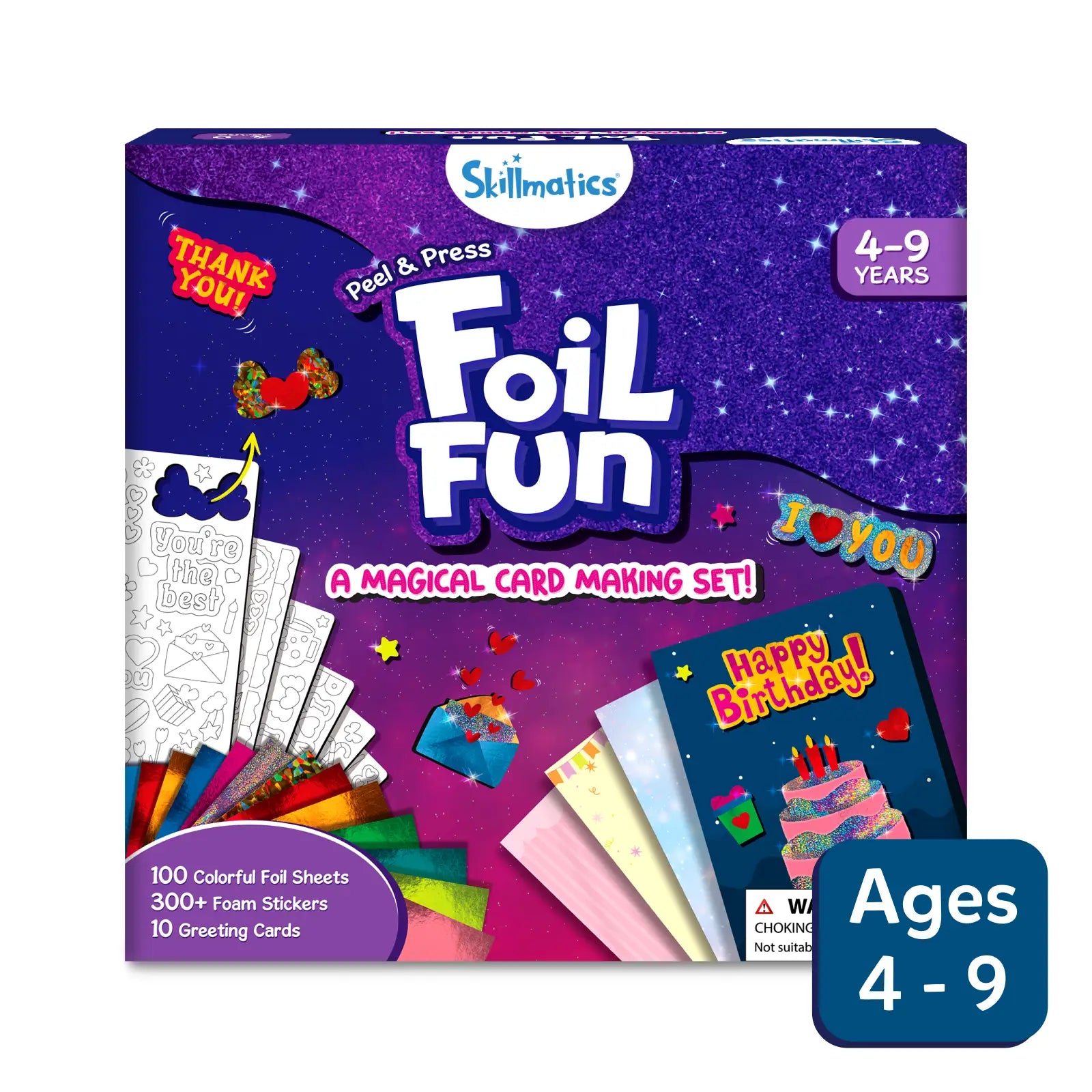 Skillmatics Foil Fun Card Making kit biglietti 4-9 anni