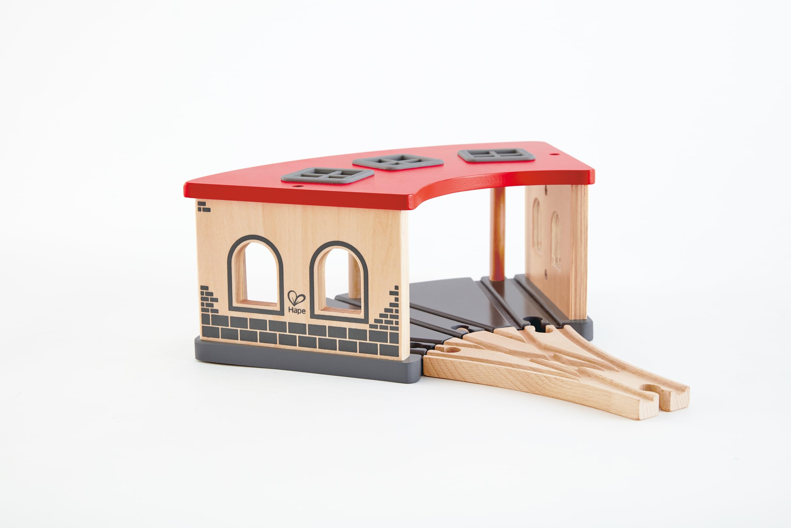 Hape Deposito Treni trenino legno 3 corsie accessorio