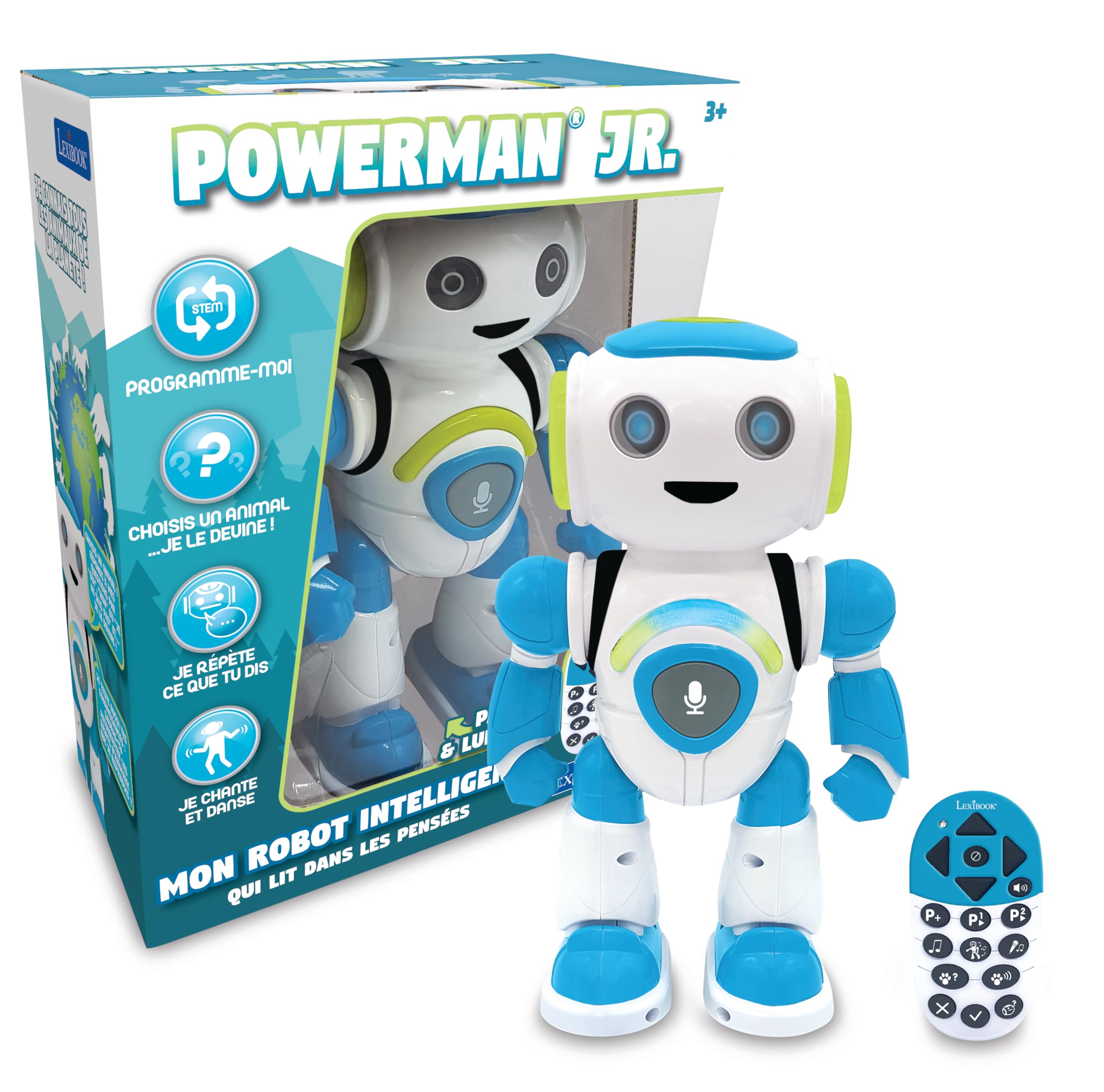 Lexibook Powerman ROB20FR robot interattivo con telecomando