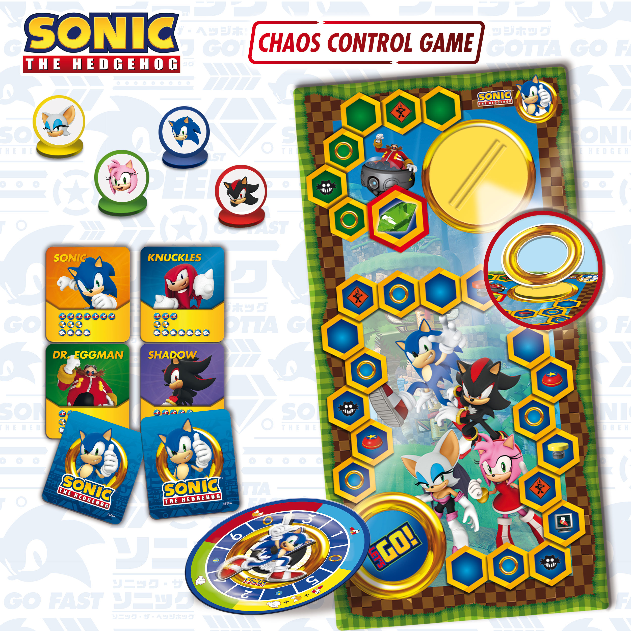Lisciani Sonic Chaos Control Game gioco da tavolo anelli