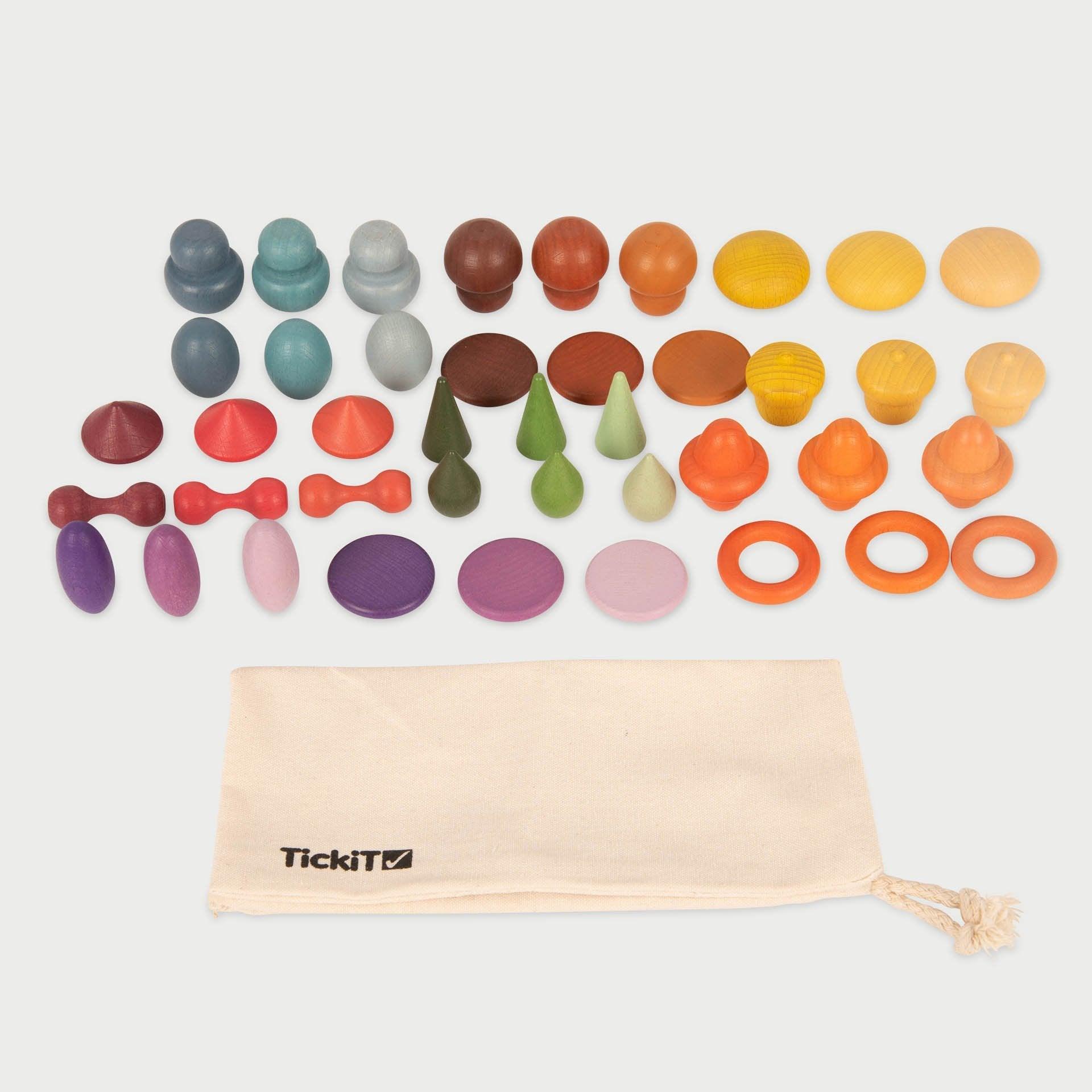 Tickit Wooden Treasures Taster Set tesori legno assortiti