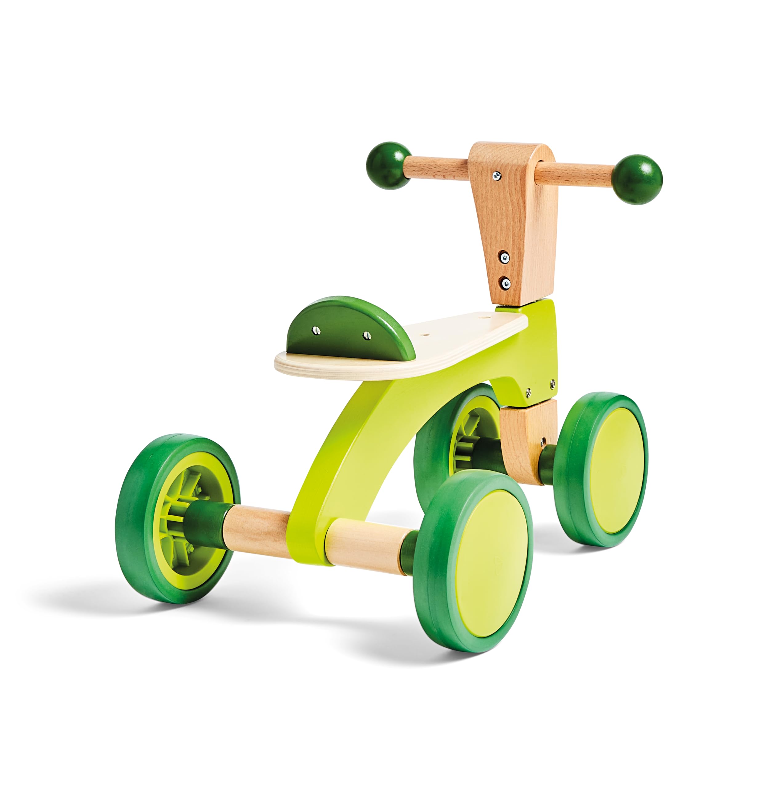 Hape Scooter 4 Ruote Cavalcabile in Legno Senza Pedali 12 Mesi