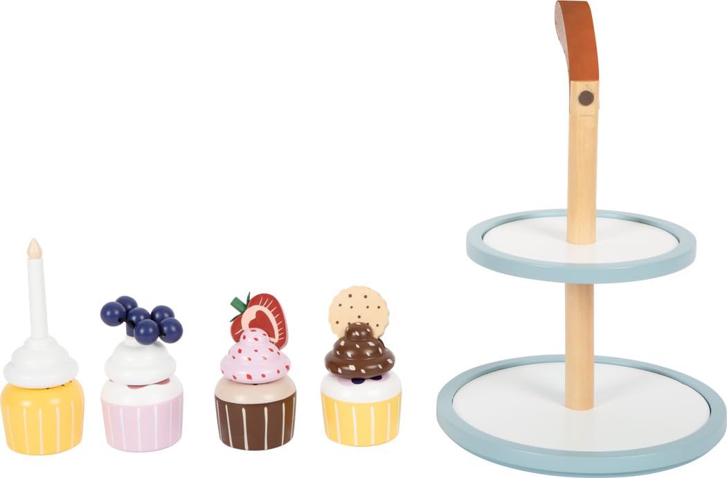 smallfoot Tasty alzata cupcake legno 4 cupcake magnetici