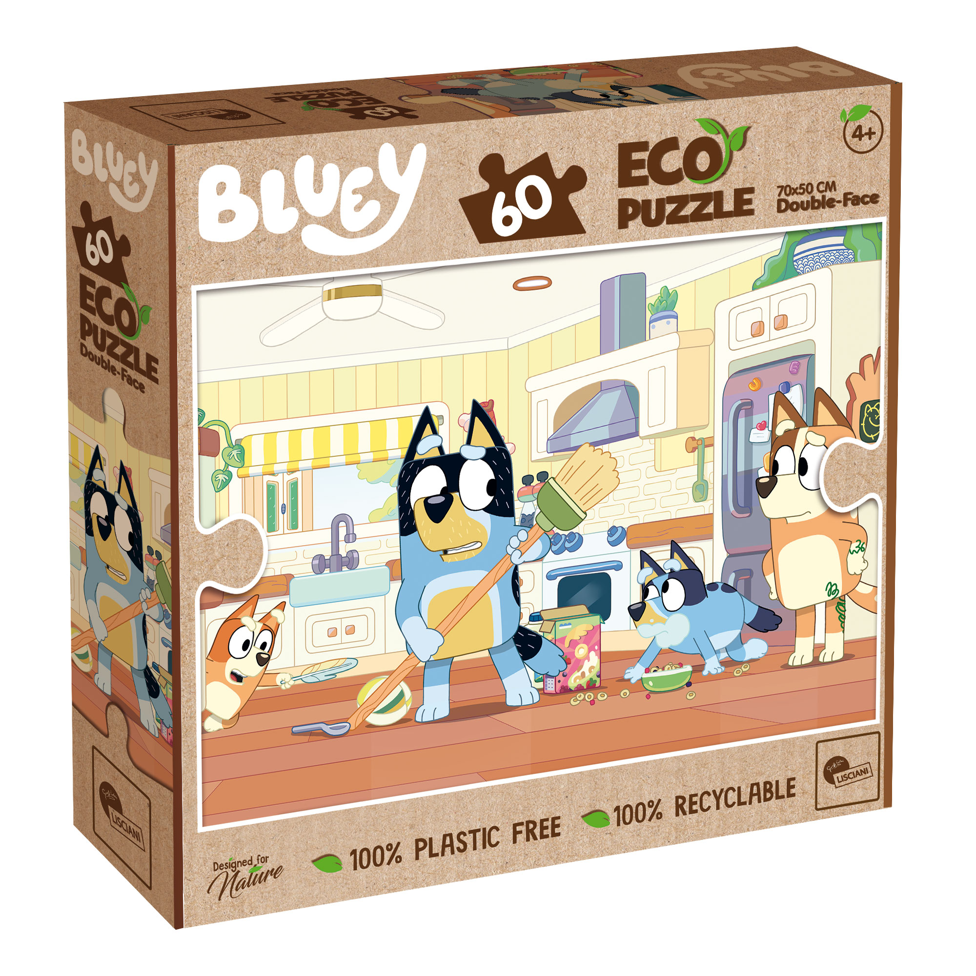 Lisciani Bluey Eco-Puzzle Df 60 puzzle 60 pezzi da colorare