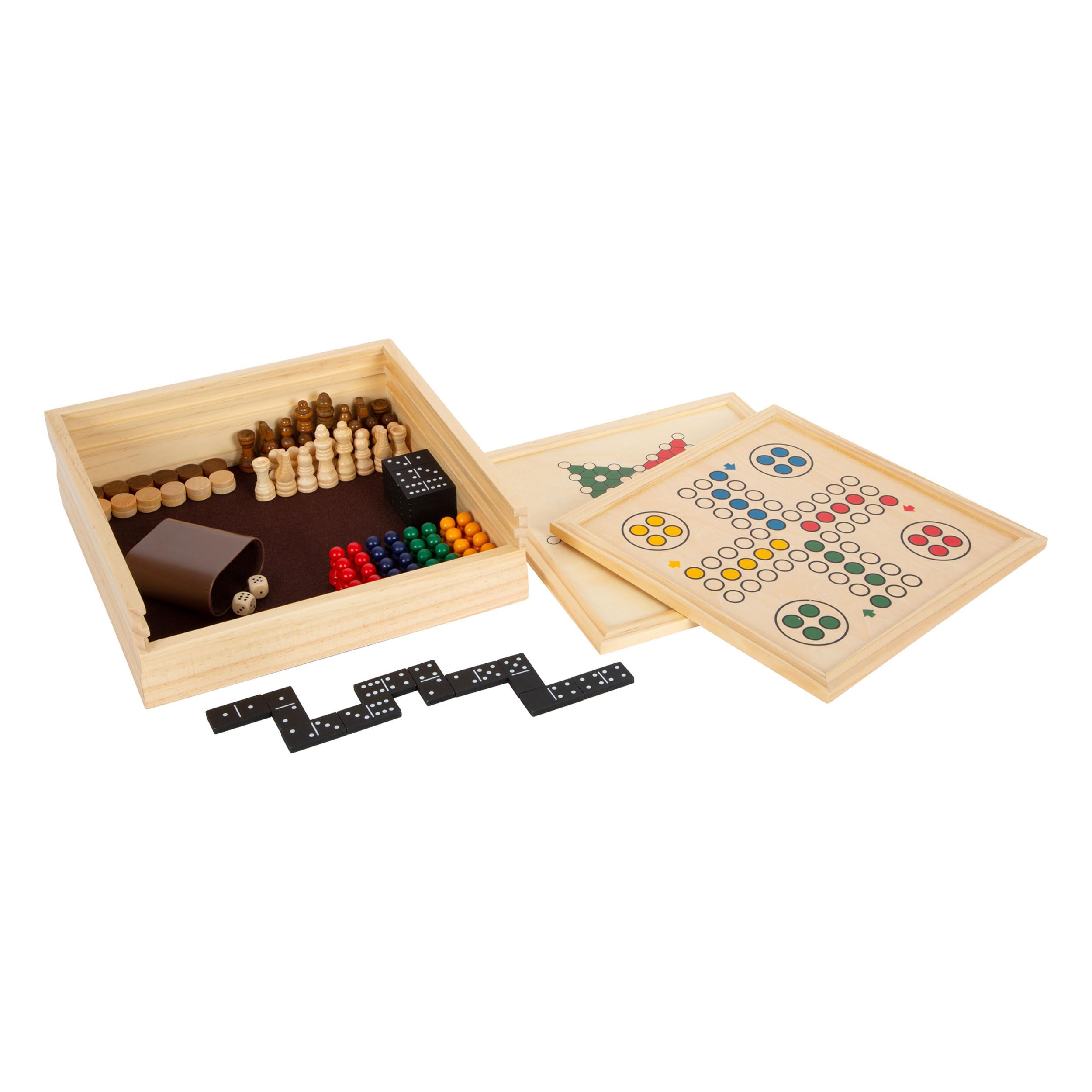 smallfoot 12322 collezione 7 giochi da tavolo in legno