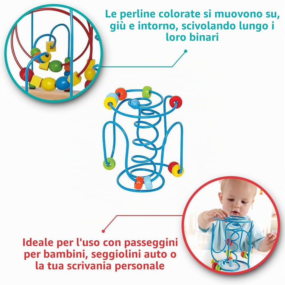 Hape E1800 Spring-A-Ling labirinto biglie in legno