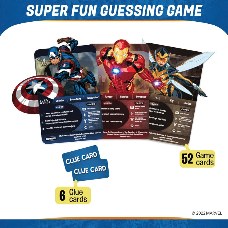 Skillmatics Guess in 10 Marvel gioco di carte eroi