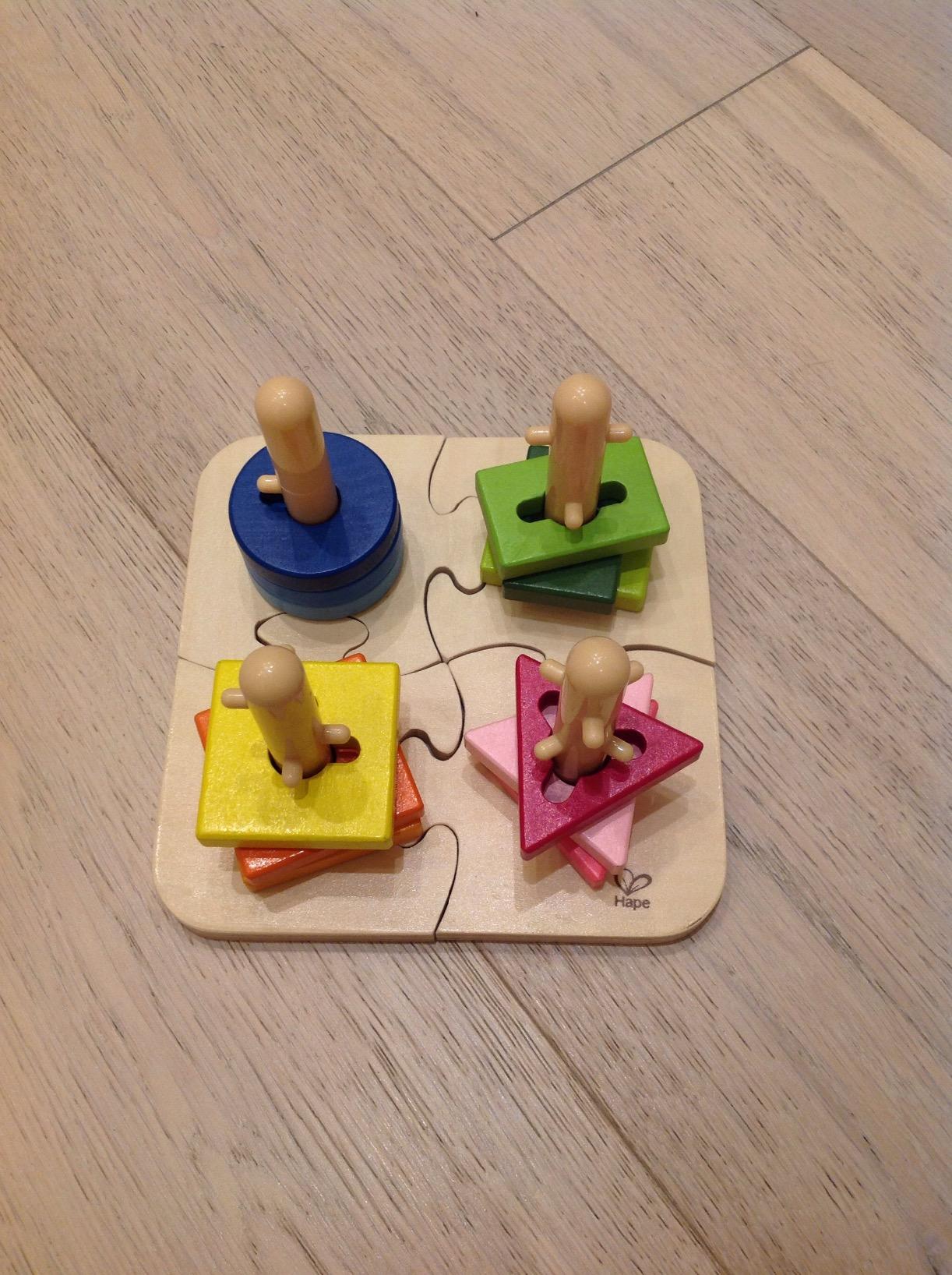 Hape E0411 Puzzle Creativo gioco incastri in legno