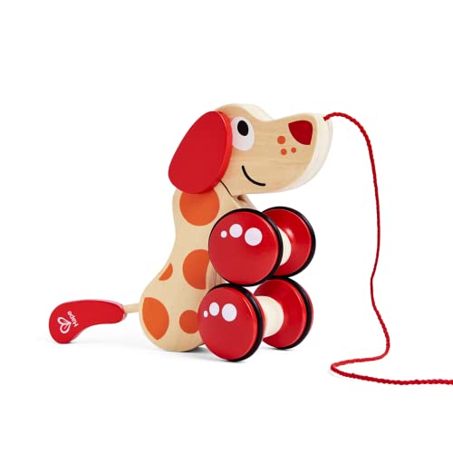 Hape Pepe cane trainabile legno con cordino dai 12 mesi
