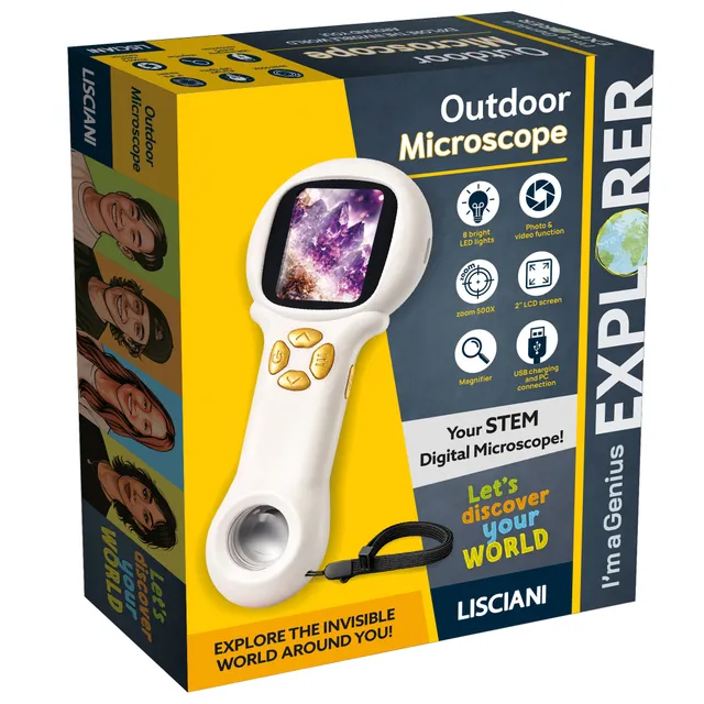 Lisciani I'm a Genius Explorer Outdoor microscopio digitale 500X