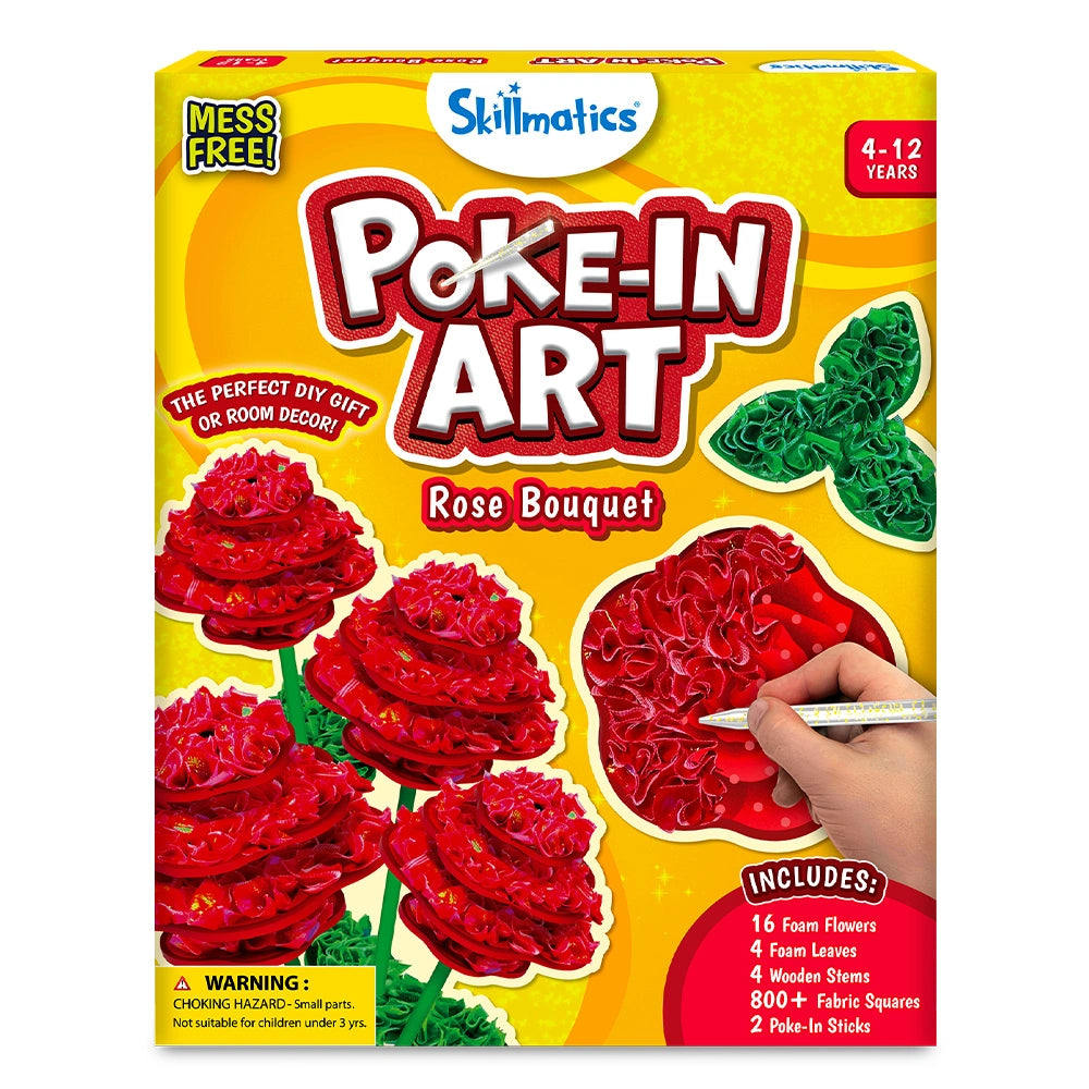 Skillmatics Poke-in Art Rose Bouquet kit creativo bouquet 4 rose