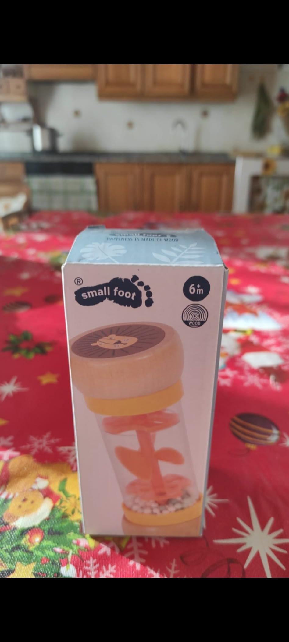 smallfoot Safari 12458 sonaglio pioggia legno 6 mesi