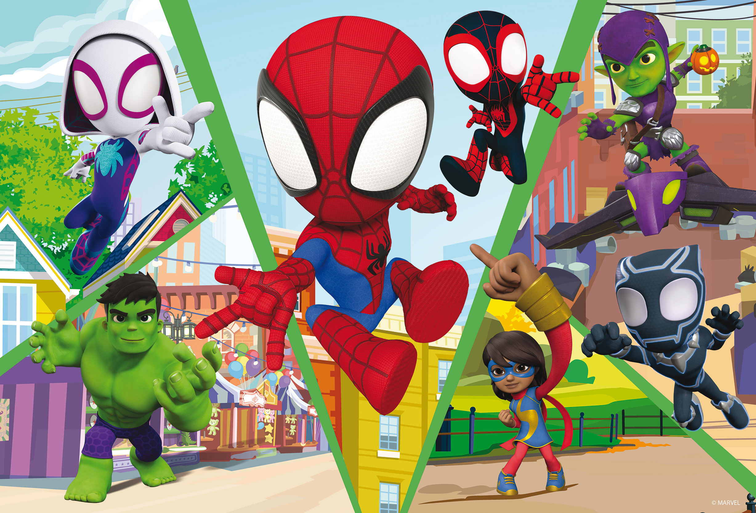 Lisciani Df Plus 24 Spidey puzzle bambini da colorare