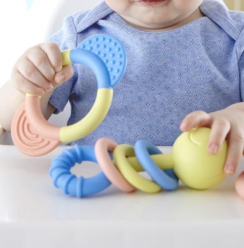 Hape Collezione Sonagli e Massaggiagengive set 3 pezzi 0+ riso