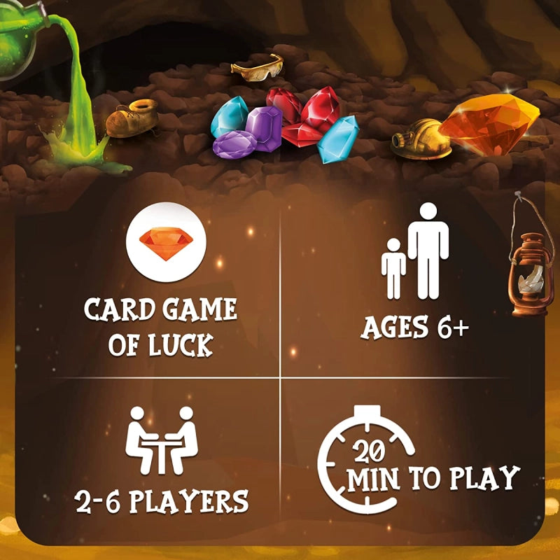Skillmatics Dig In gioco carte fortuna famiglia 6+