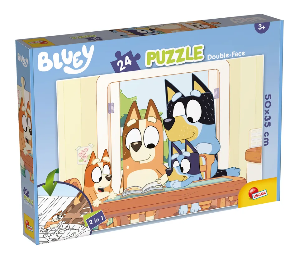 Lisciani Bluey Puzzle DF Plus 24 puzzle 24 pezzi da colorare