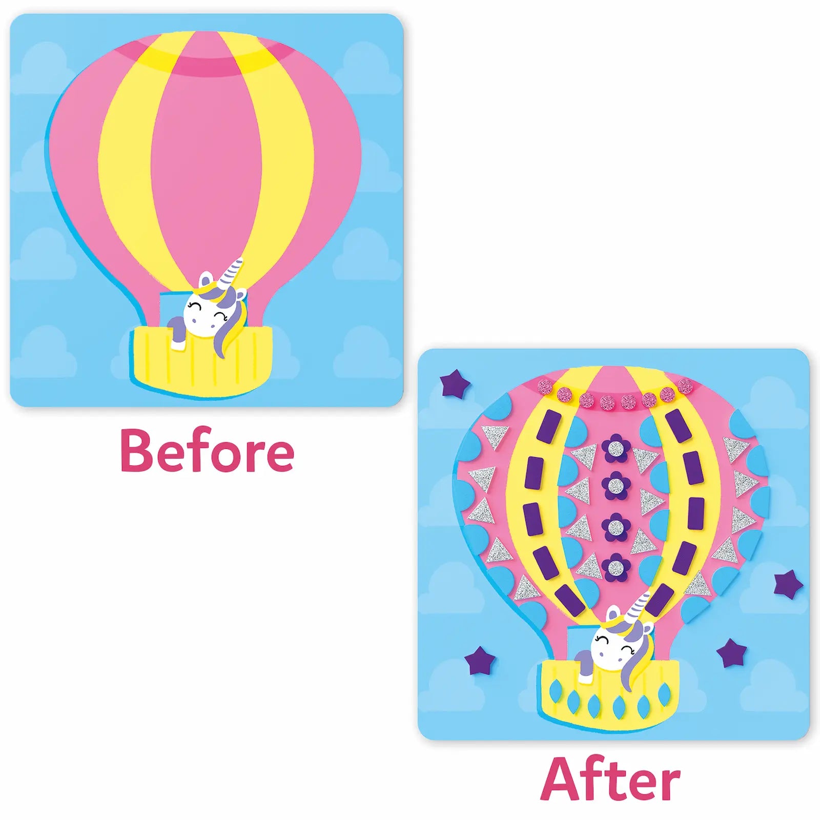 Skillmatics Fun with Foam Unicorn Princess sticker art 800 pezzi