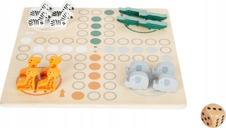 smallfoot Safari Ludo gioco da tavolo in legno