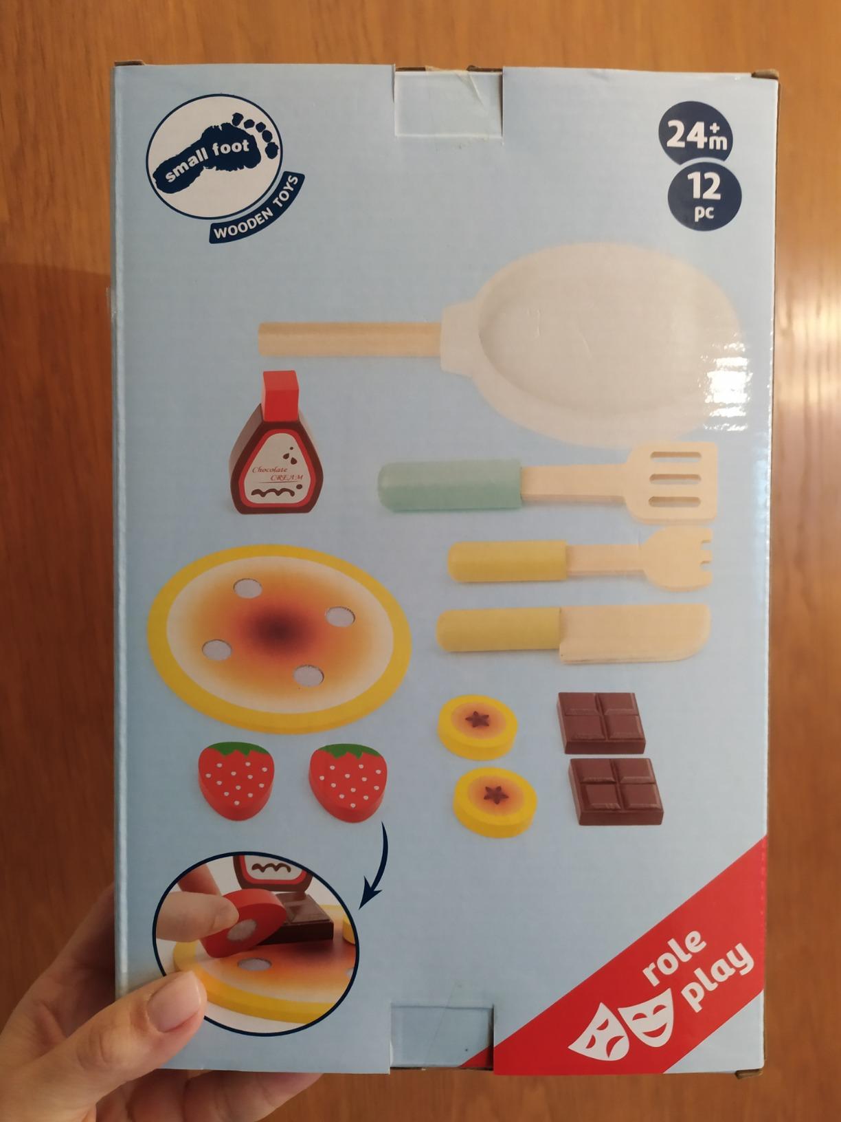 smallfoot 11467 set pancake legno cucina 3 anni