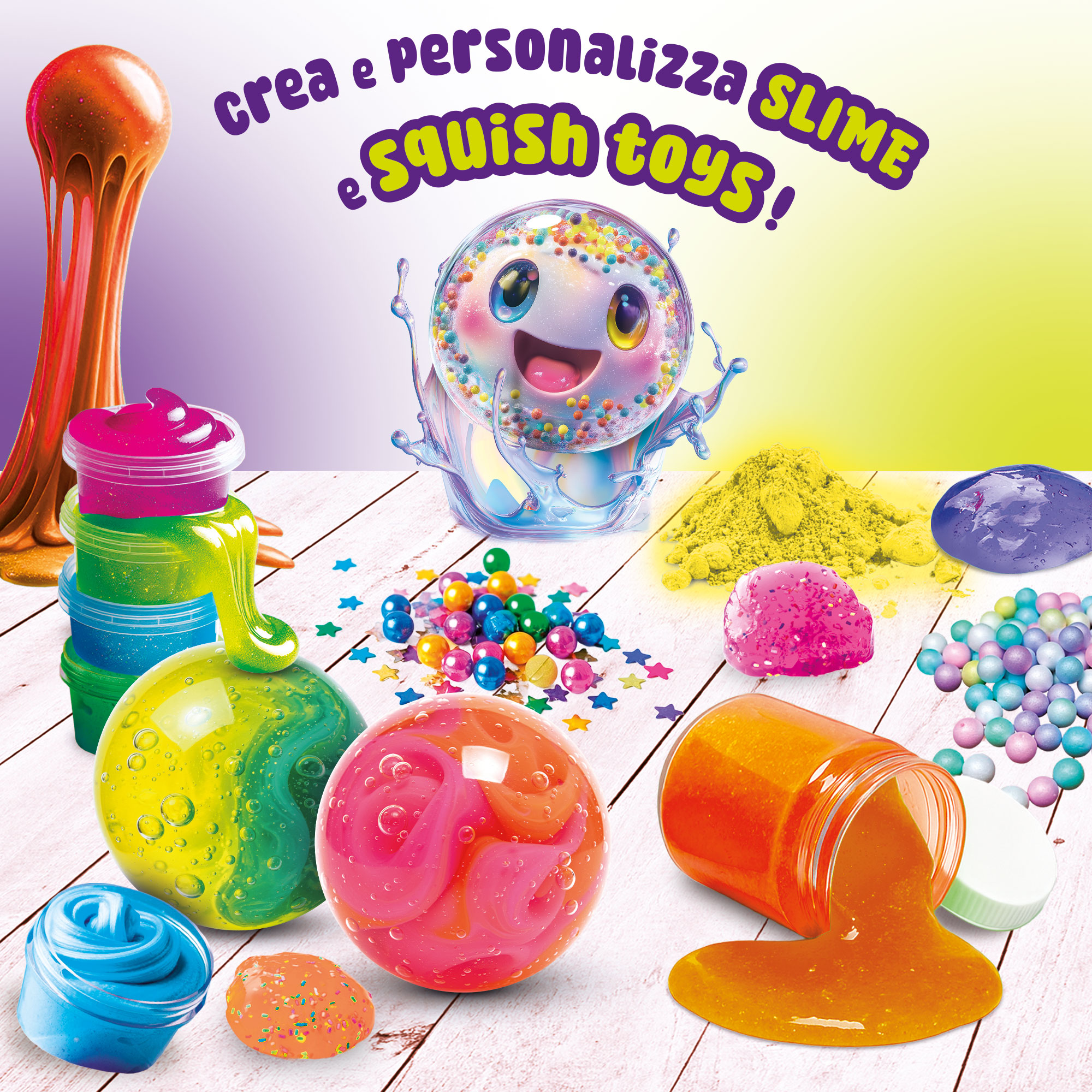 Lisciani Slumi Squish Balls kit creativo sensoriale