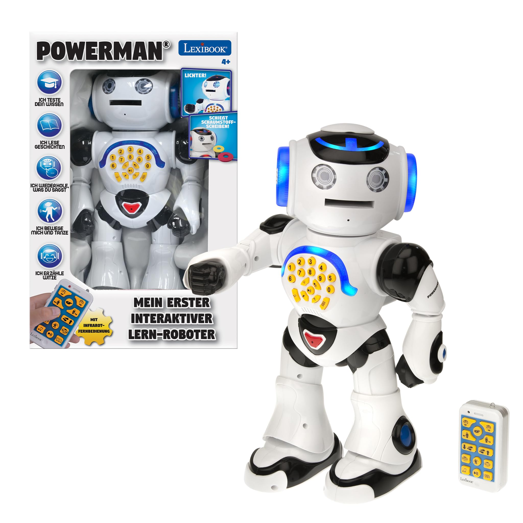 Lexibook Power Powerman robot giocattolo tedesco