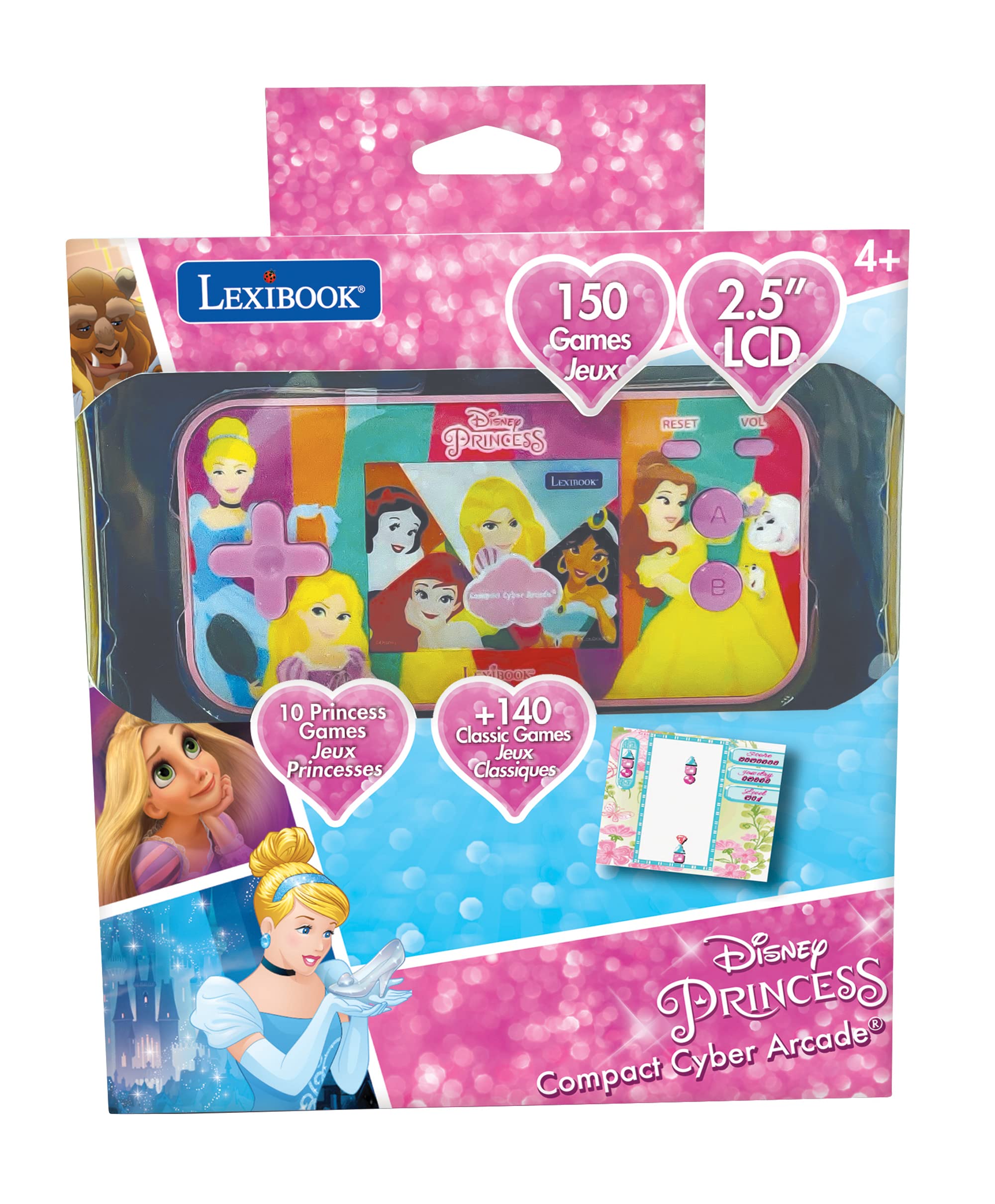 Lexibook JL2367DP console portatile Disney Princess 150 giochi