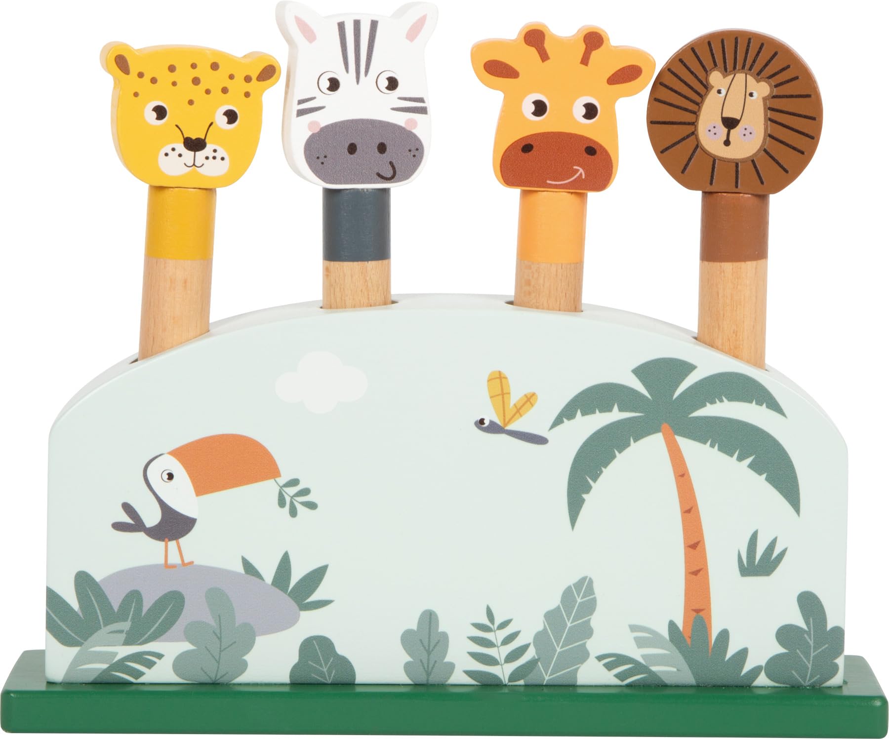 smallfoot Safari 12758 gioco impilabile 4 animali saltellanti