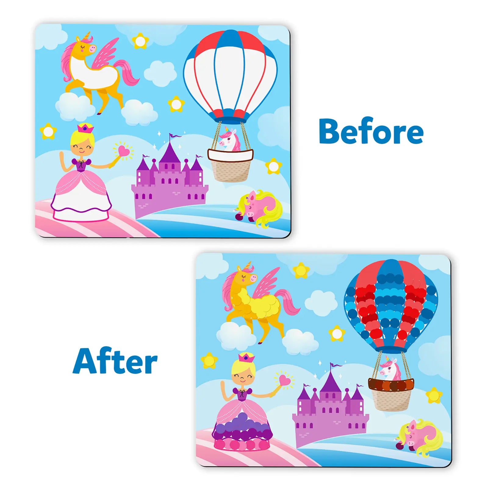 Skillmatics Dot It Unicorn Princess sticker art bimbi