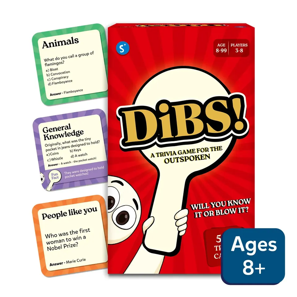 Skillmatics DiBS! gioco trivia 10 categorie da 8 anni