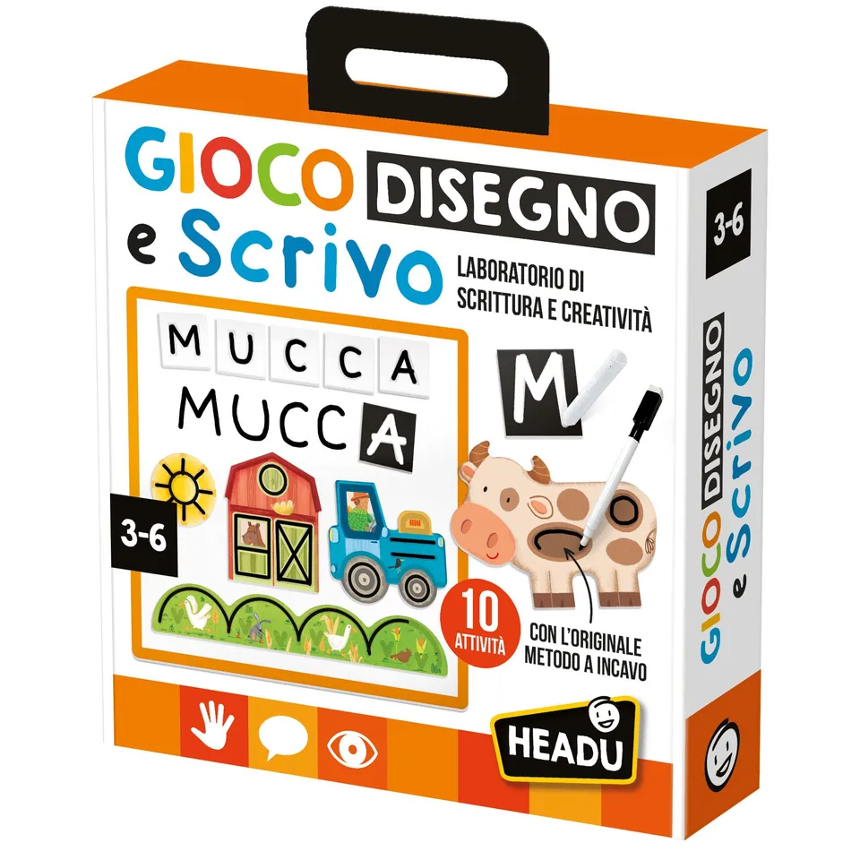 Headu Disegno e Scrivo IT61305 gioco prescrittura 3-6 anni