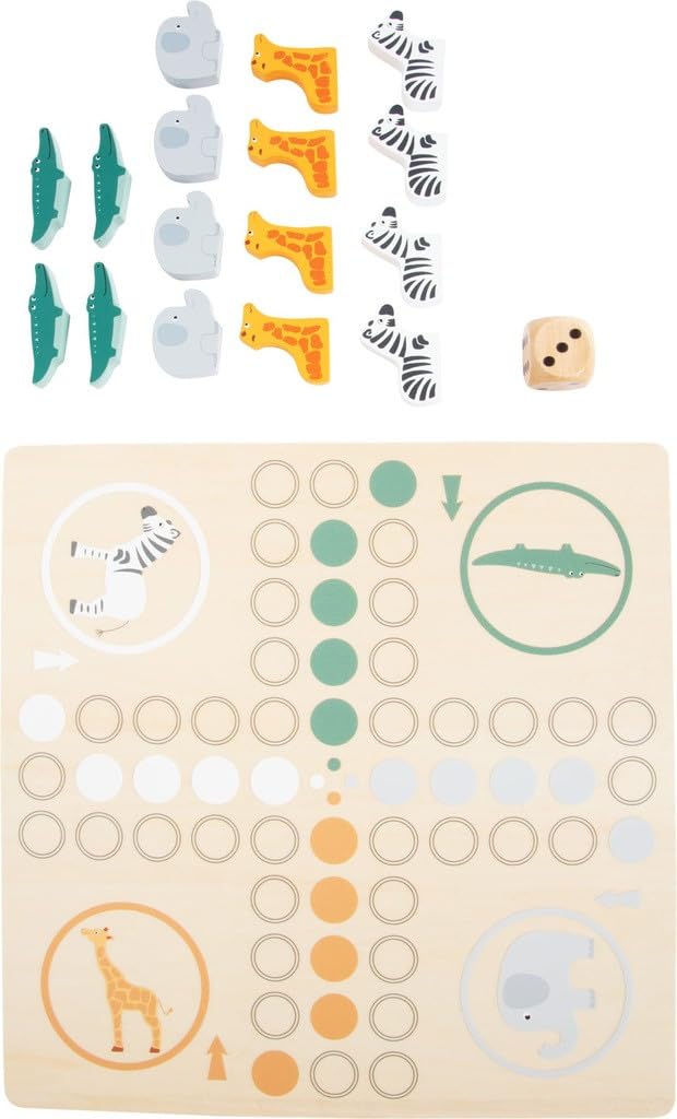 smallfoot Safari Ludo gioco da tavolo in legno