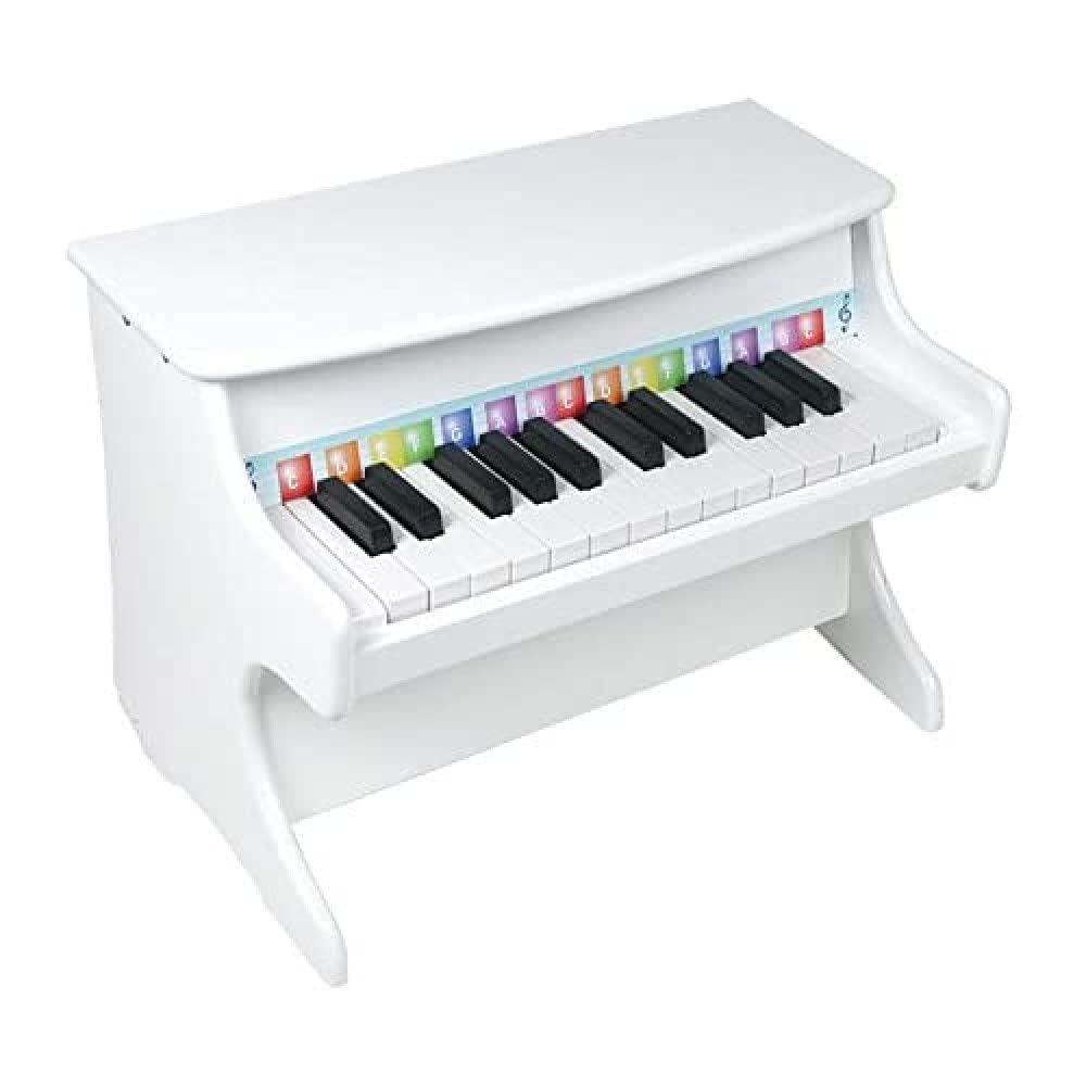 smallfoot 2473 pianoforte giocattolo in legno bianco