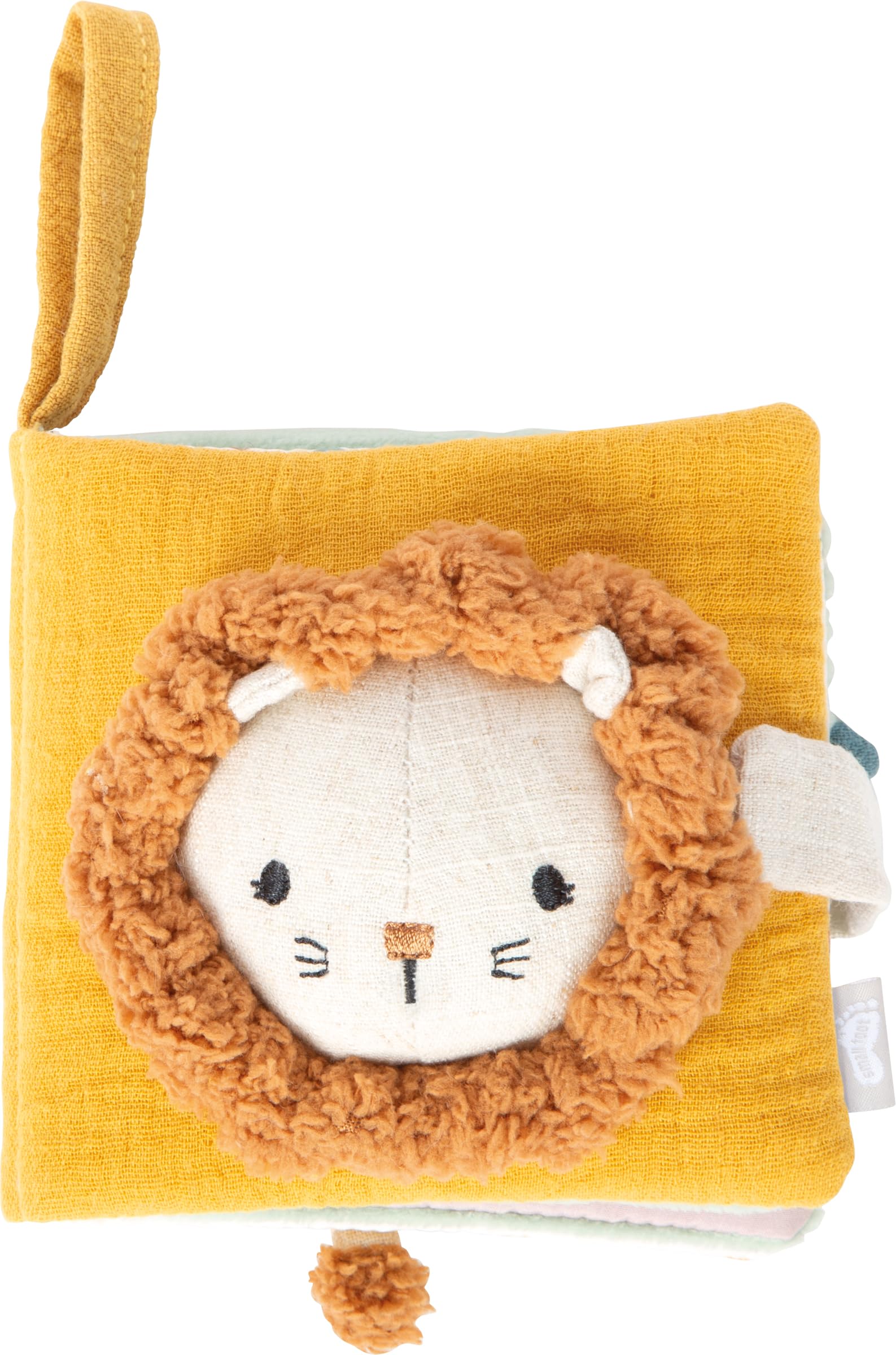 smallfoot Little Lion libro sensoriale stoffa bebè