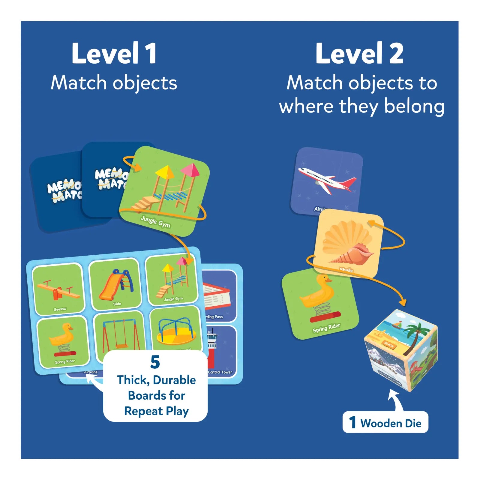 Skillmatics Memory Match Vocabulary Builder memory