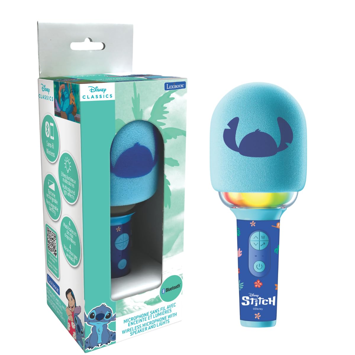 Lexibook Frozen MIC280FZ microfono senza fili con luci