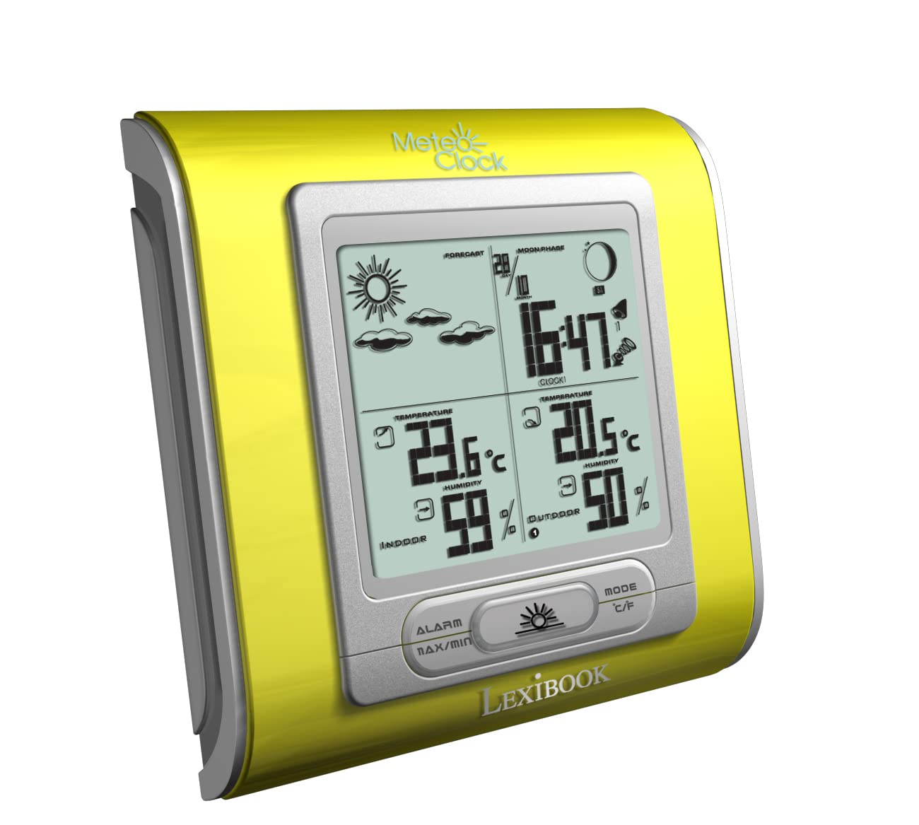 Lexibook MeteoClock Silver SM940 stazione meteo con sensore
