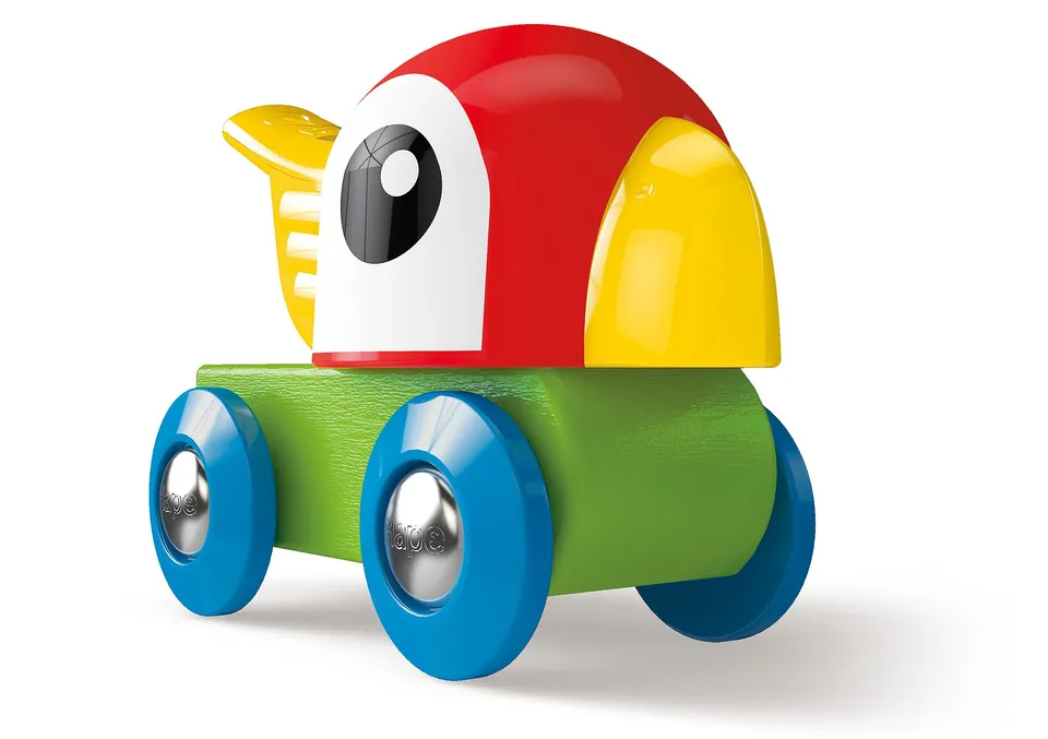 Hape Pappagallo Locomotiva Fischietto Treno in Legno Colorato