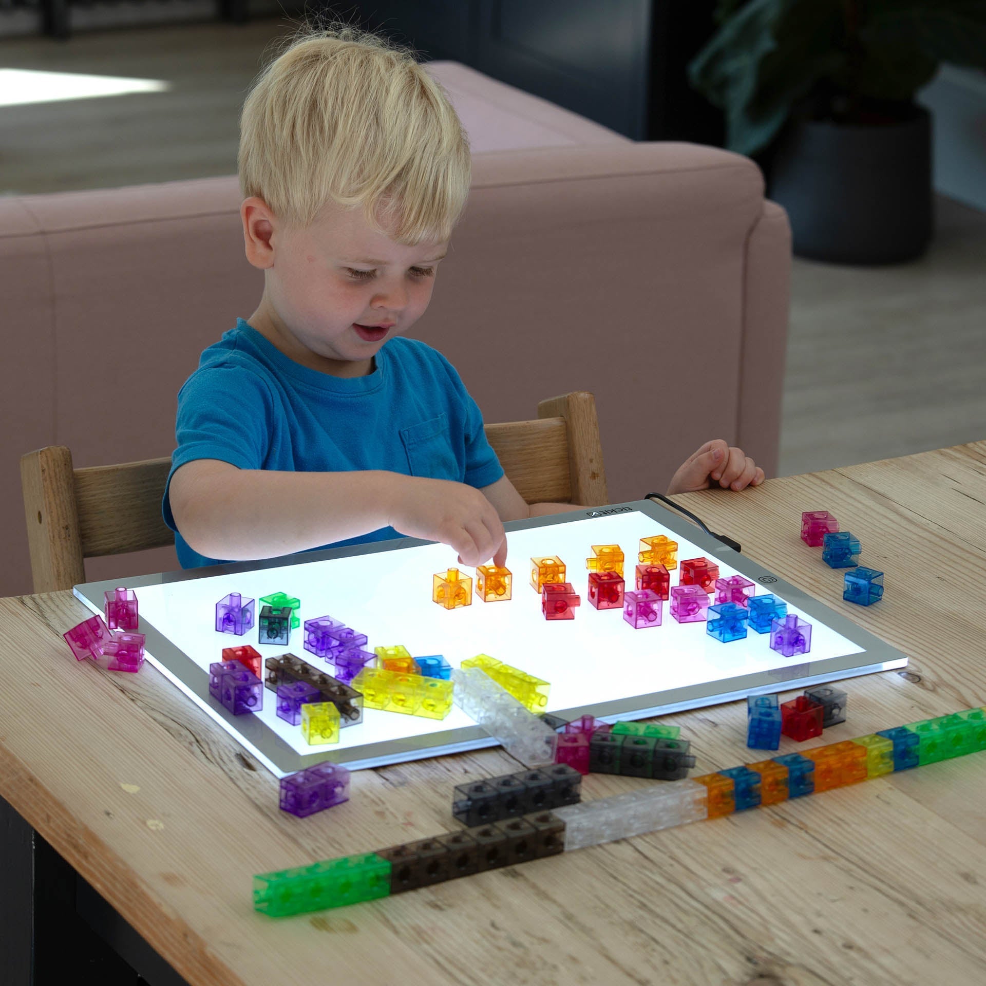Tickit Translucent Colour Linking Cubes cubetti 100 pezzi