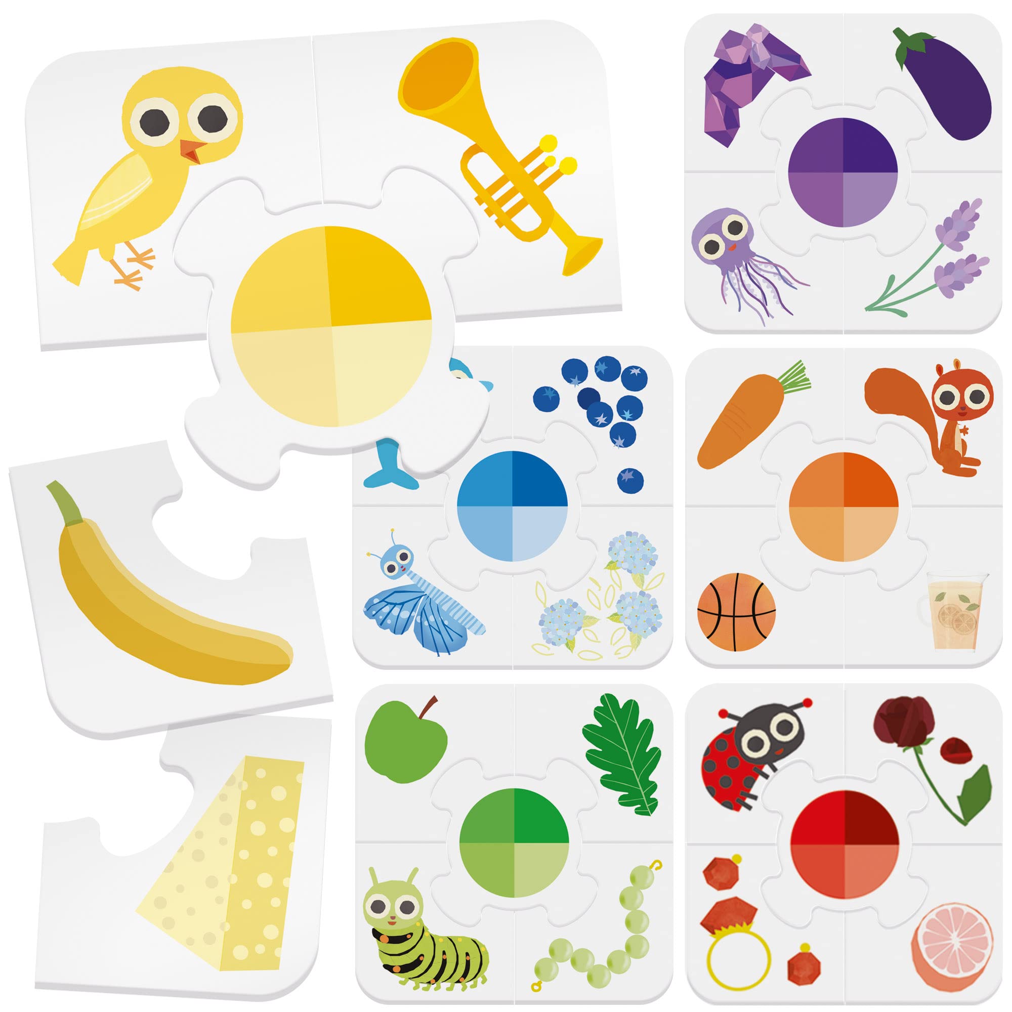 Headu Colorito Montessori puzzle colori 6 puzzle 2-4 anni
