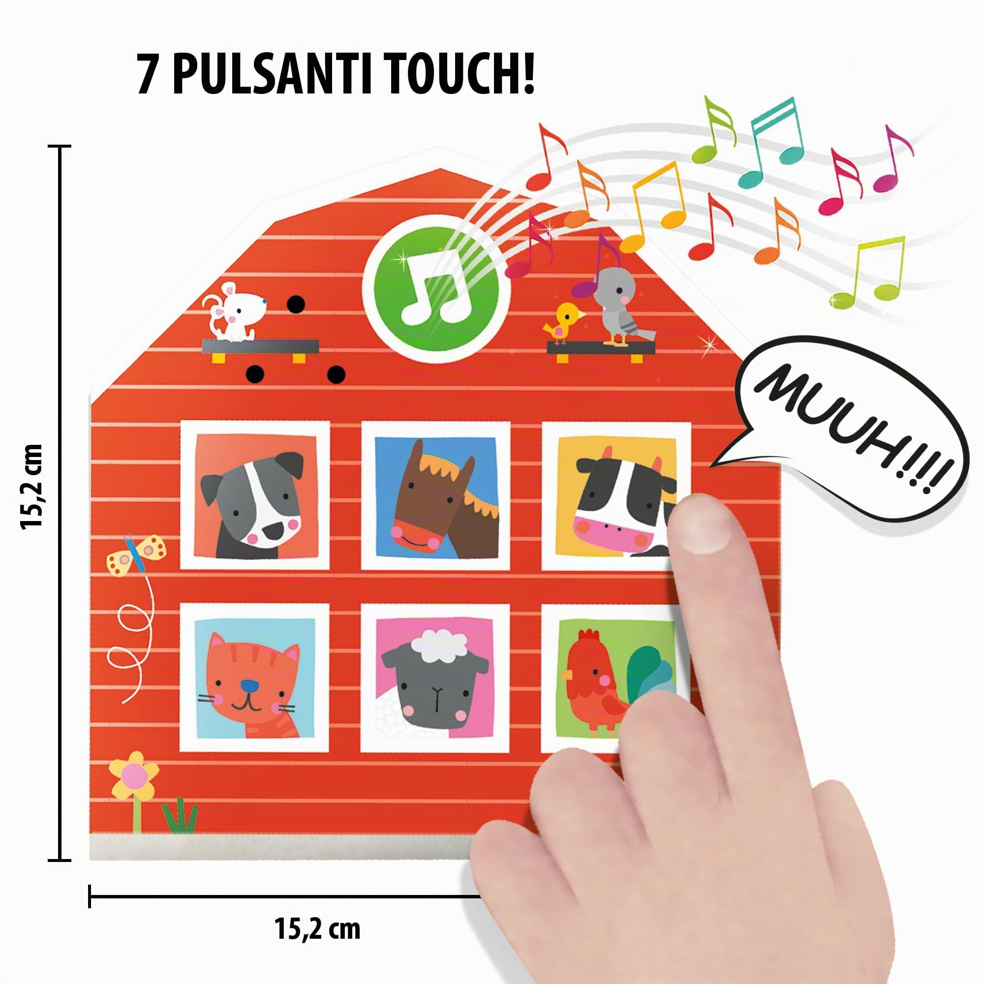 Headu La Mucca Come Fa IT57175 puzzle fattoria sonora 2-4 anni