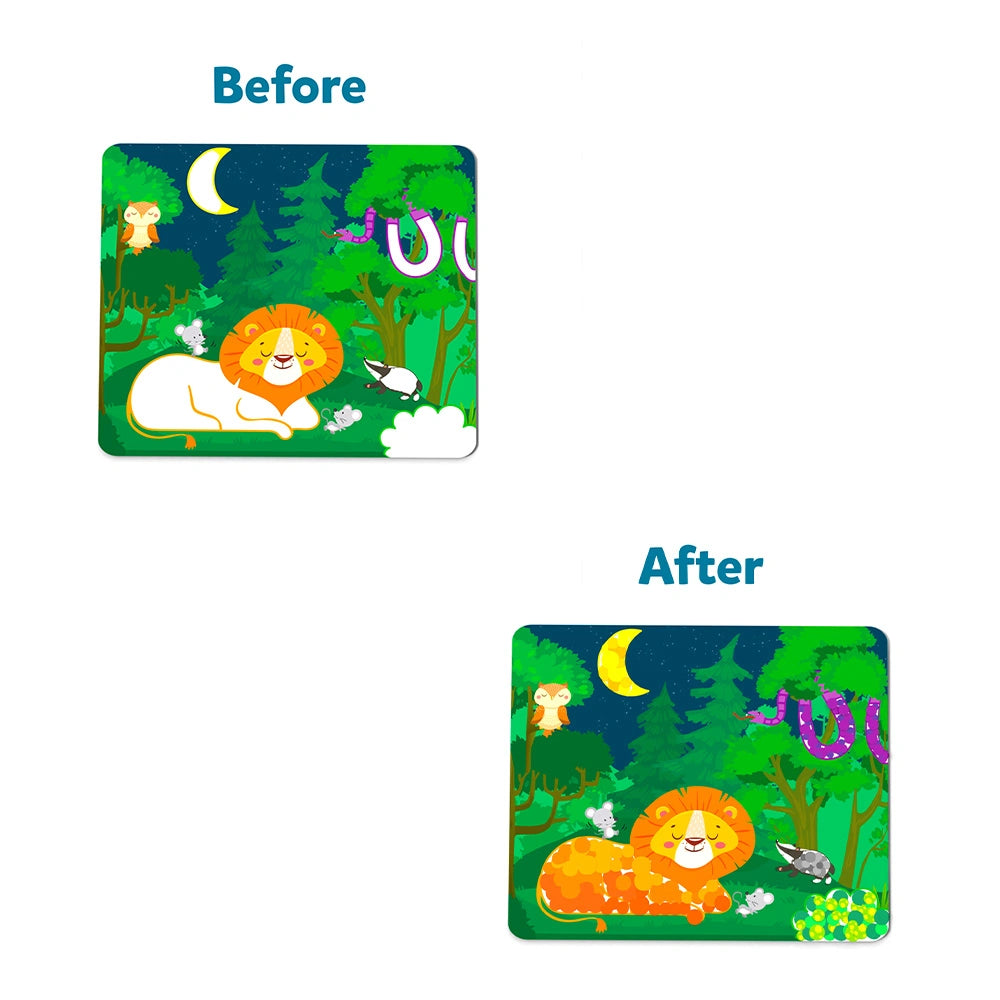 Skillmatics Dot It Animals kit adesivi 500 sticker senza colla