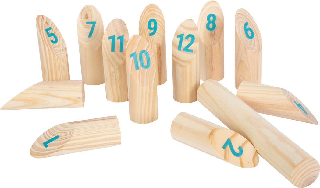 smallfoot Active Kubb con numeri 12402 gioco vichingo legno