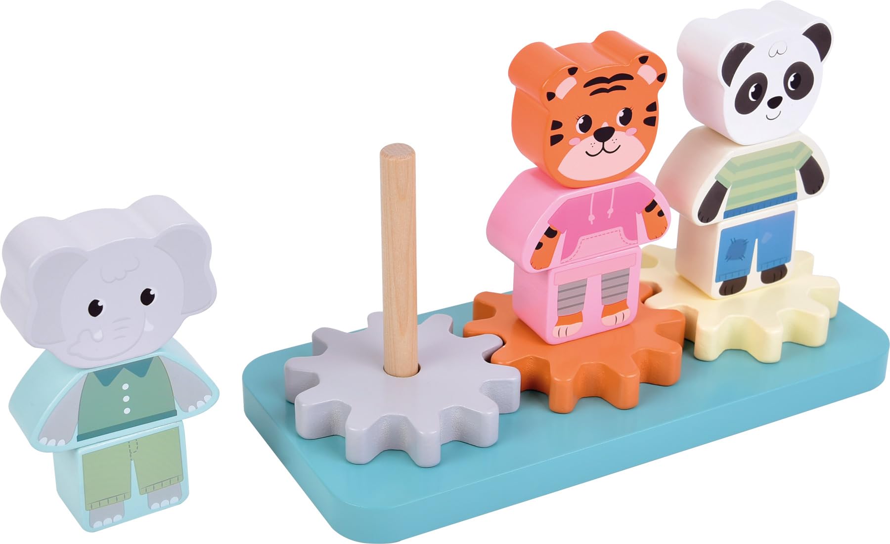 small foot Jungle Friends 12762 gioco impilare legno