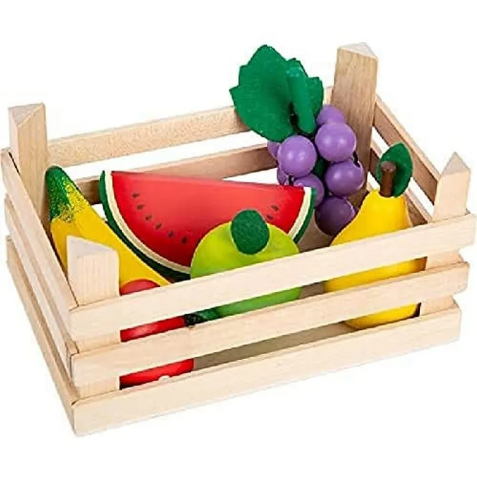 smallfoot 11755 Frutta negozietto gioco legno 3 anni cassetta